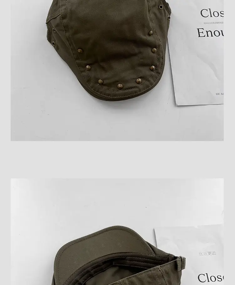 Women's Retro Rivet Hat Sunscreen All Match — feature 16
