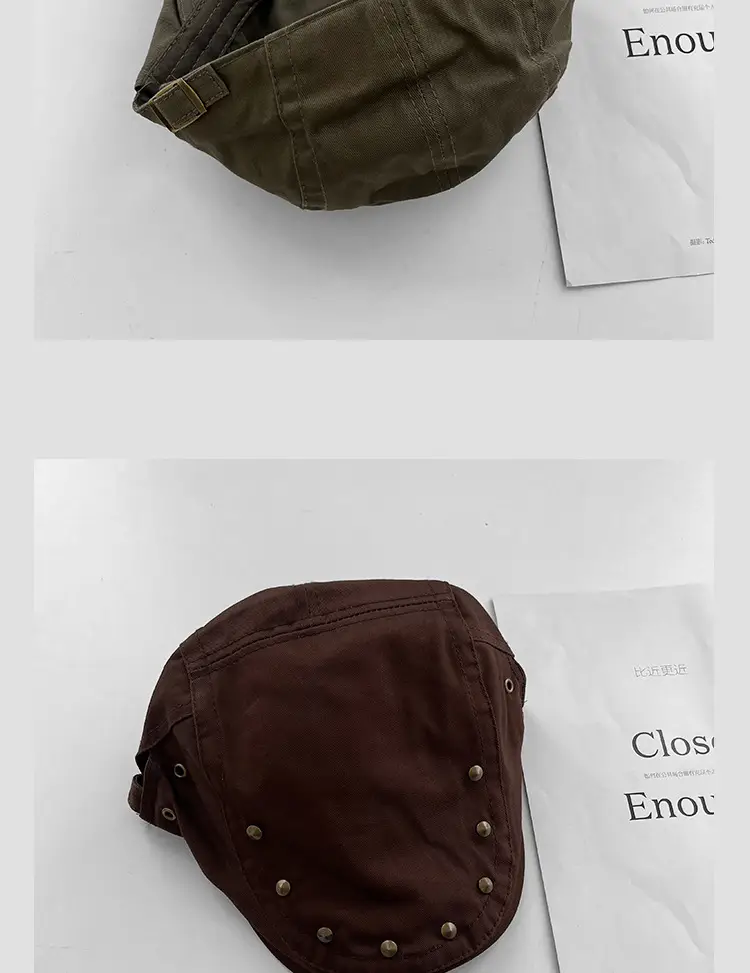 Women's Retro Rivet Hat Sunscreen All Match — feature 17