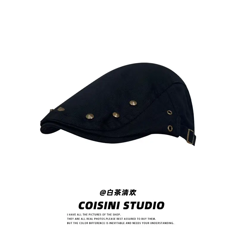 Women's Retro Rivet Hat Sunscreen All Match - Image 2