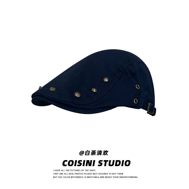Women's Retro Rivet Hat Sunscreen All Match - Image 5