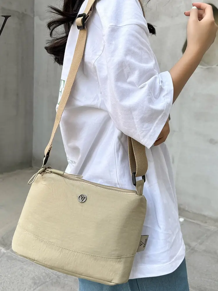 Women's Green Waterproof Crossbody Bag Nylon Oxford