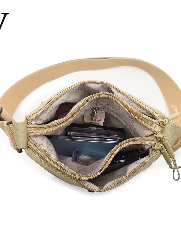 Women's Green Waterproof Crossbody Bag Nylon Oxford