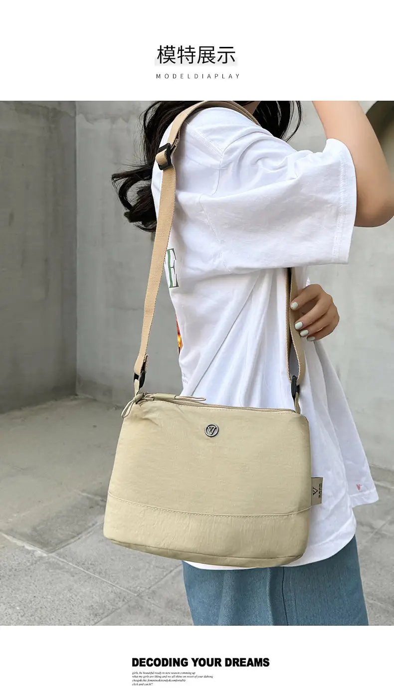 Women's Green Waterproof Crossbody Bag Nylon Oxford — feature 5