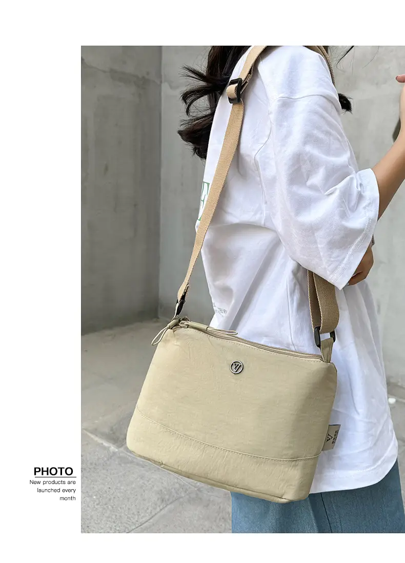 Women's Green Waterproof Crossbody Bag Nylon Oxford — feature 6