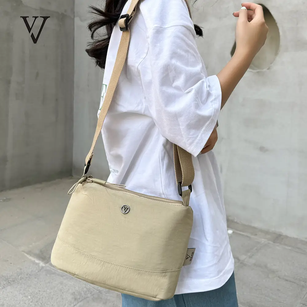 Women's Green Waterproof Crossbody Bag Nylon Oxford