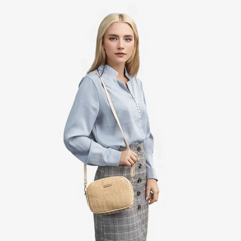 Women Woven Photo Bag Straw Crossbody 2024 - Image 7