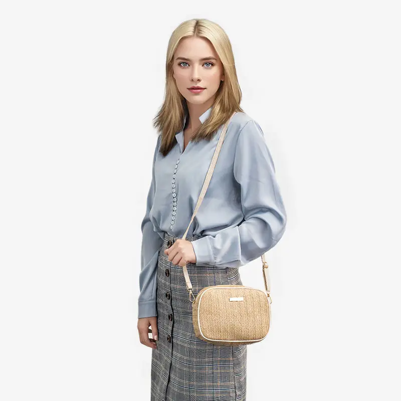 Women Woven Photo Bag Straw Crossbody 2024 - Image 8