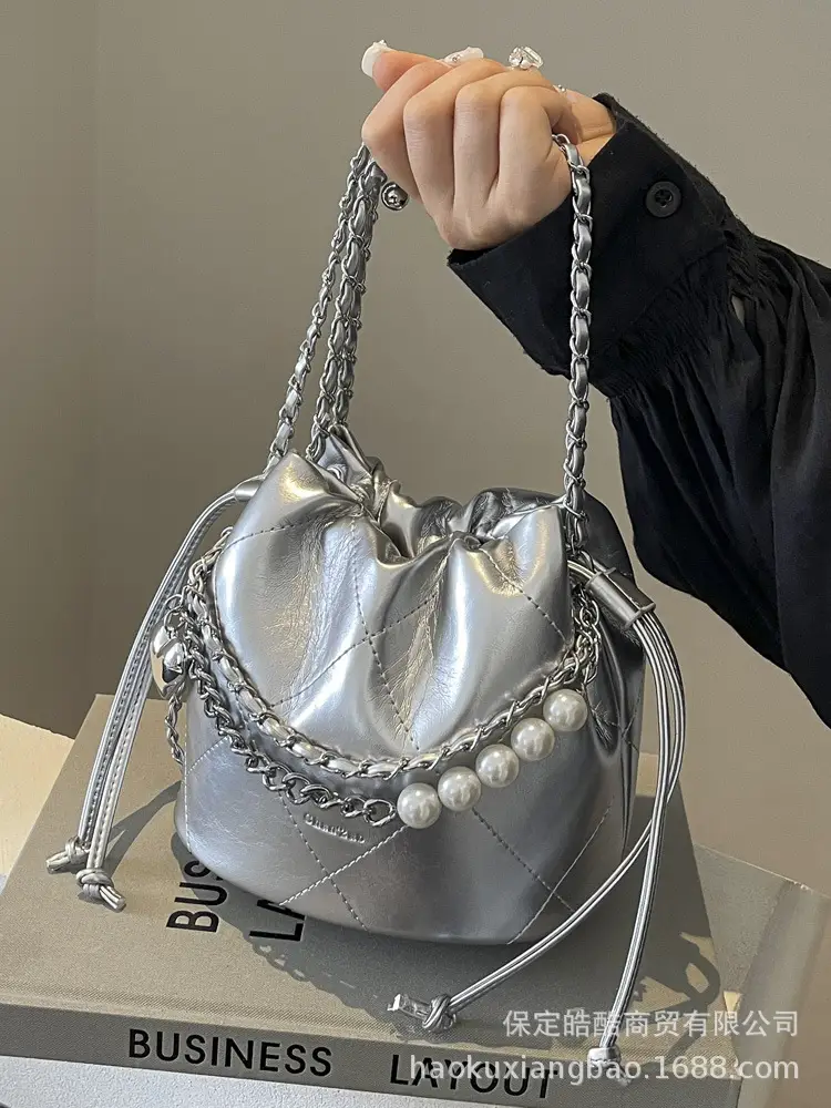 Silver Chain Crossbody Bag Women 2024 New Style - Image 8
