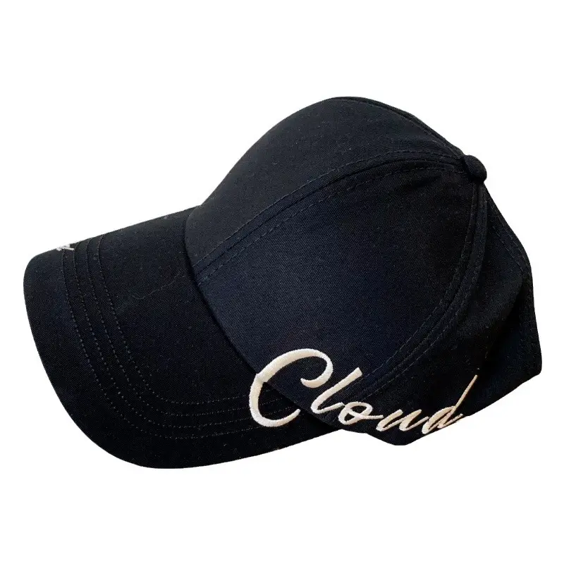 Women Letter Embroidered Baseball Cap with Ponytail - Image 12
