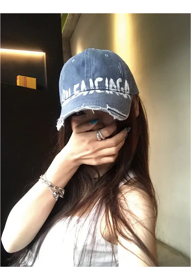 Pink Balenciada Washed Cap for Women Summer Sunshade — feature 3
