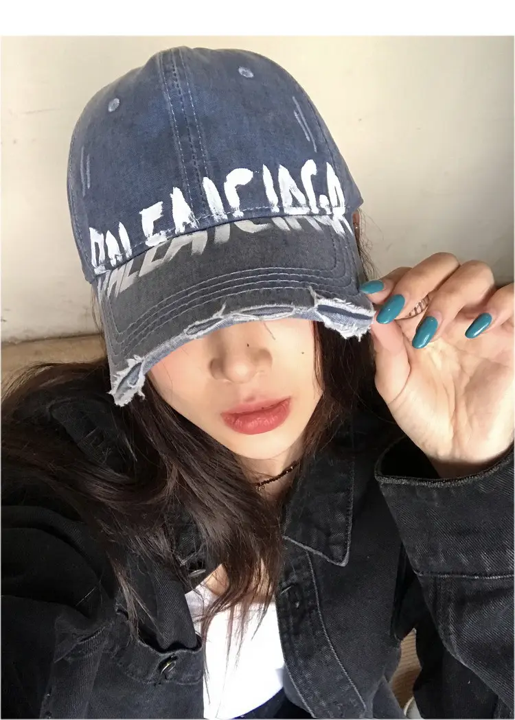 Pink Balenciada Washed Cap for Women Summer Sunshade — feature 7