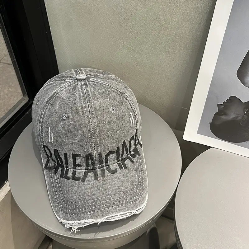 Pink Balenciada Washed Cap for Women Summer Sunshade - Image 2