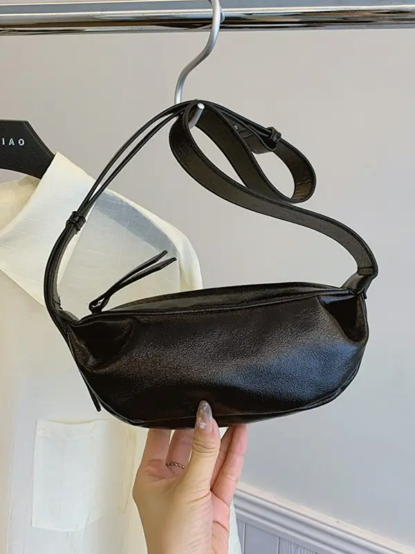 Silver Pleated Shoulder Bag for Women 2024 - Image 7