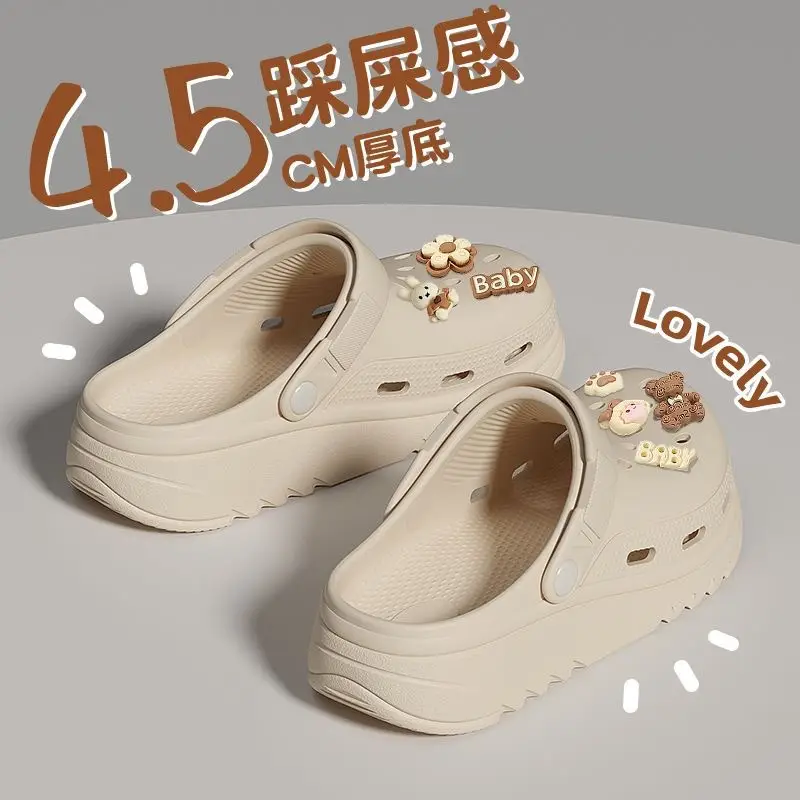 Summer Women's Outdoor Hole Shoes EVA Thick Bottom DIY Fashion Leisure Sports Sandals and Slippers Foreign Trade Europe and America Cross-border - Image 5