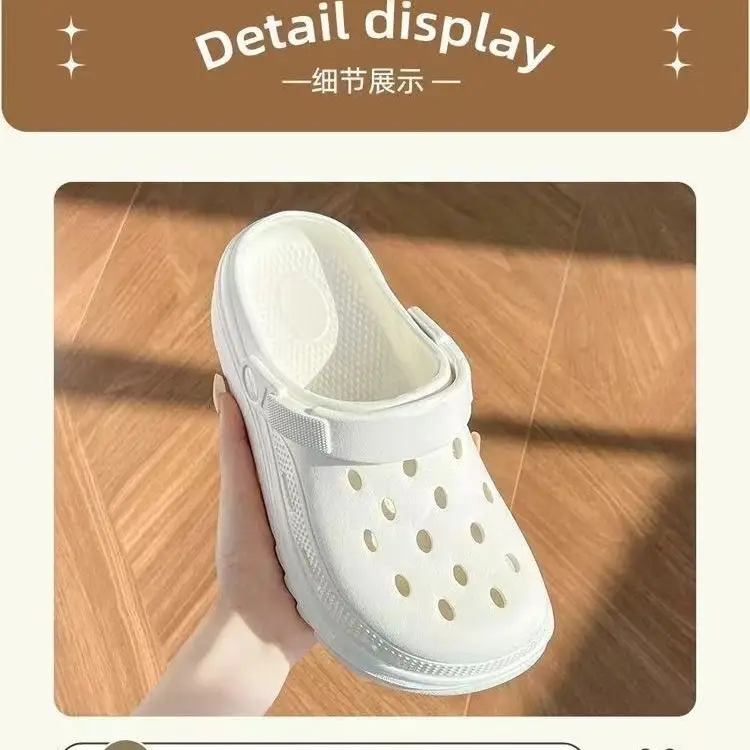 Summer Women's Outdoor Hole Shoes EVA Thick Bottom DIY Fashion Leisure Sports Sandals and Slippers Foreign Trade Europe and America Cross-border - Image 7