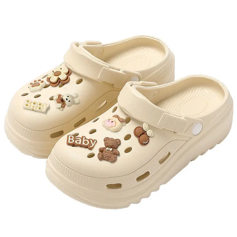 Summer Women's Outdoor Hole Shoes EVA Thick Bottom DIY Fashion Leisure Sports Sandals and Slippers Foreign Trade Europe and America Cross-border - Image 8