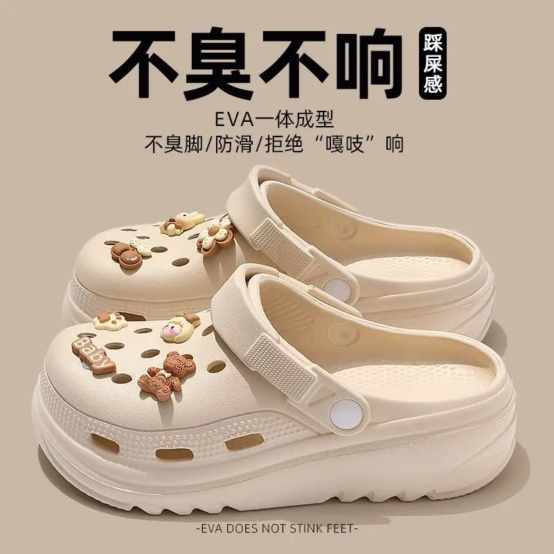 Summer Women's Outdoor Hole Shoes EVA Thick Bottom DIY Fashion Leisure Sports Sandals and Slippers Foreign Trade Europe and America Cross-border — feature 10