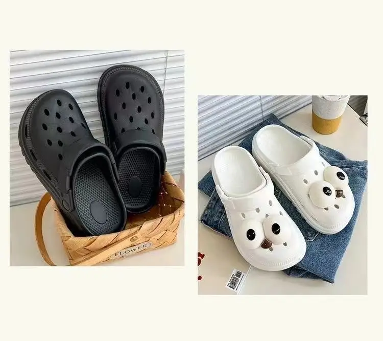 Summer Women's Outdoor Hole Shoes EVA Thick Bottom DIY Fashion Leisure Sports Sandals and Slippers Foreign Trade Europe and America Cross-border — feature 7