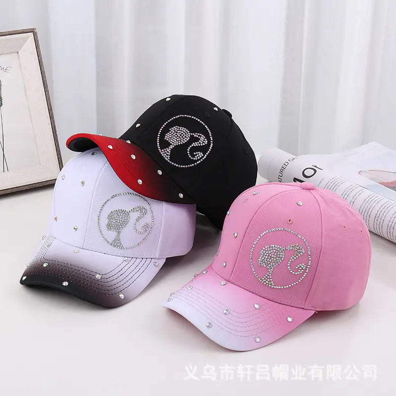 Rhinestone Crossbody Hat for Women Black White - Image 9