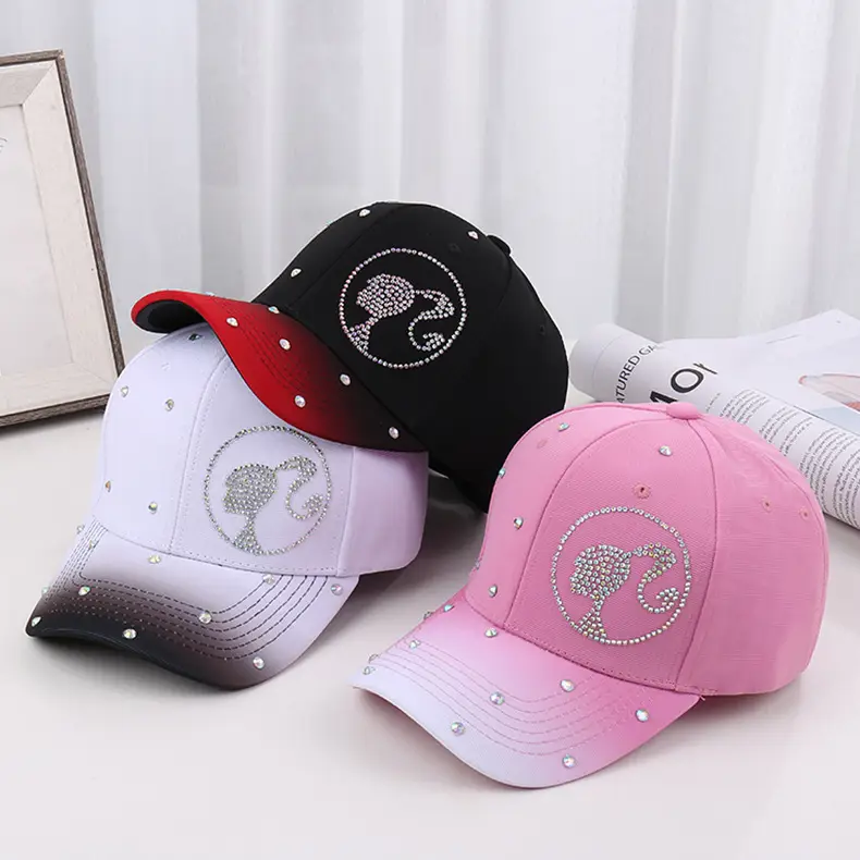Rhinestone Crossbody Hat for Women Black White — feature 32