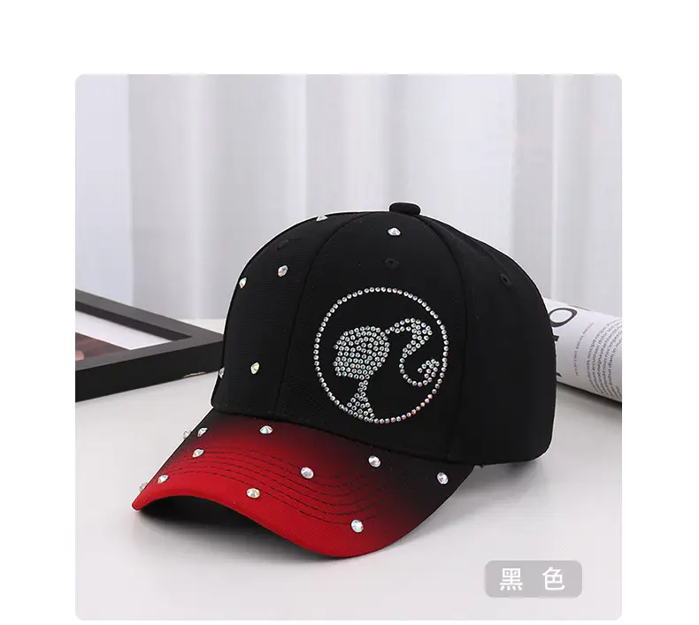 Rhinestone Crossbody Hat for Women Black White — feature 37