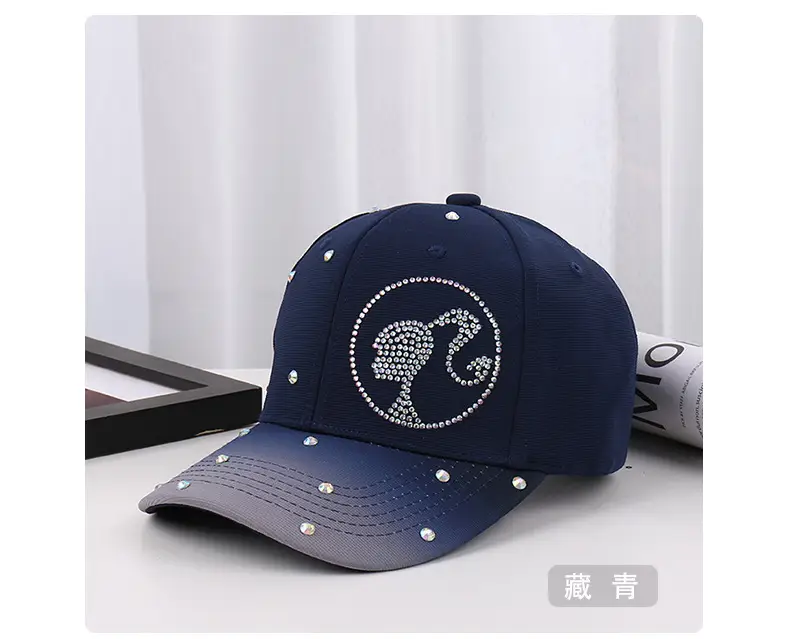 Rhinestone Crossbody Hat for Women Black White — feature 39