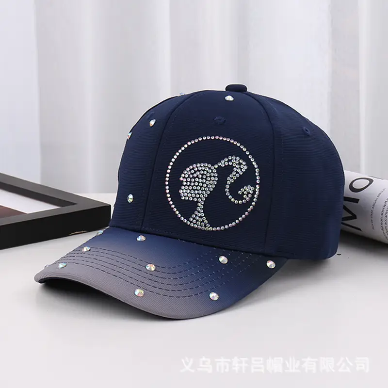 Rhinestone Crossbody Hat for Women Black White - Image 3