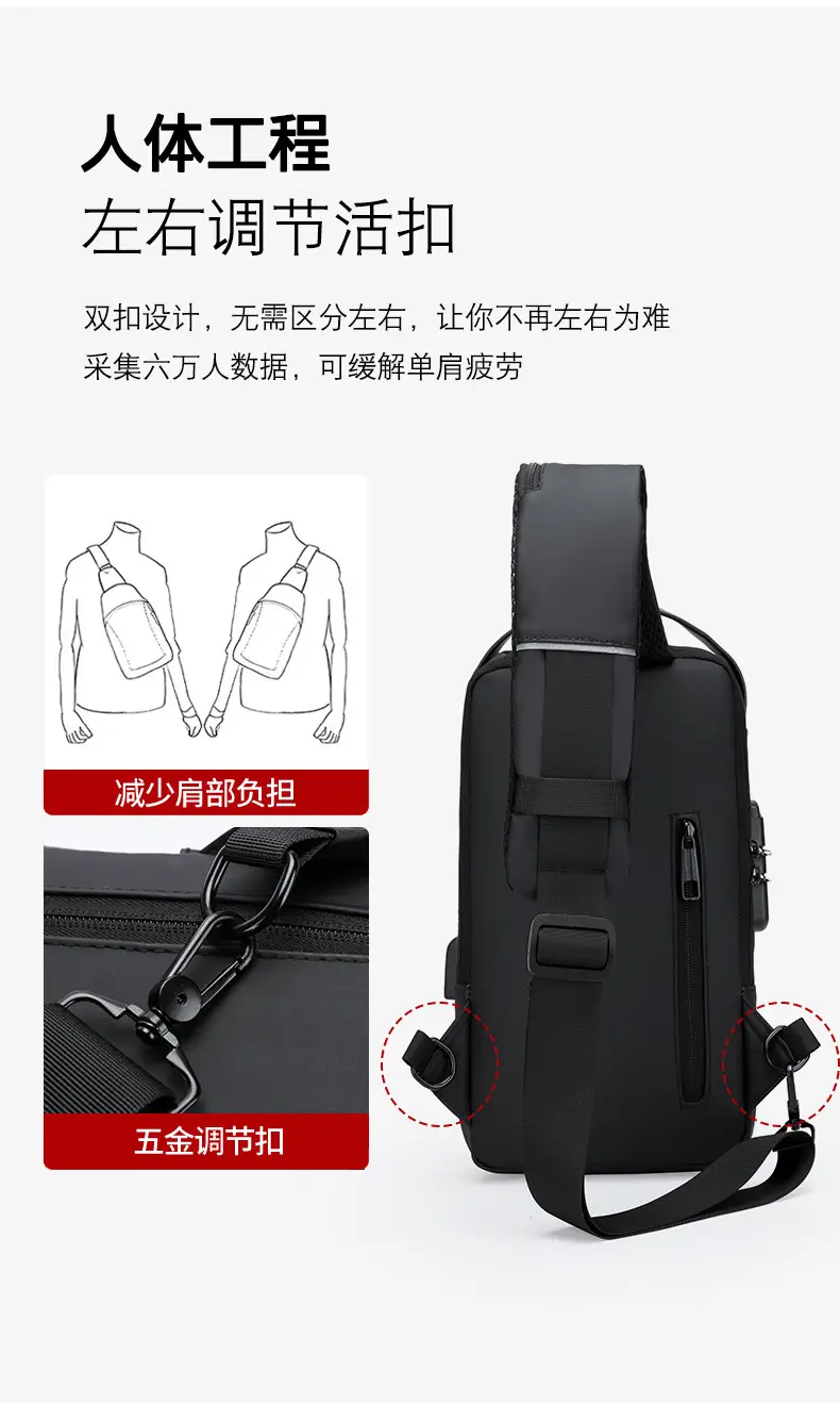 Anti-Theft Multi-Functional Chest Bag for Men Women — feature 12
