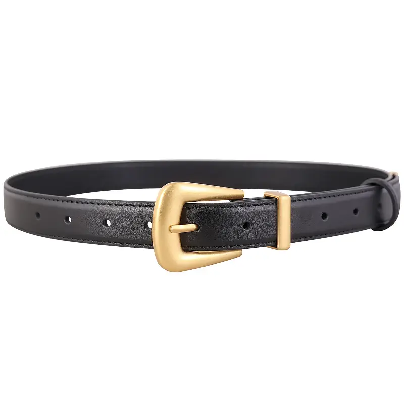 New Niche Women's Genuine Leather Belt Poplar Vintage All-match Jeans