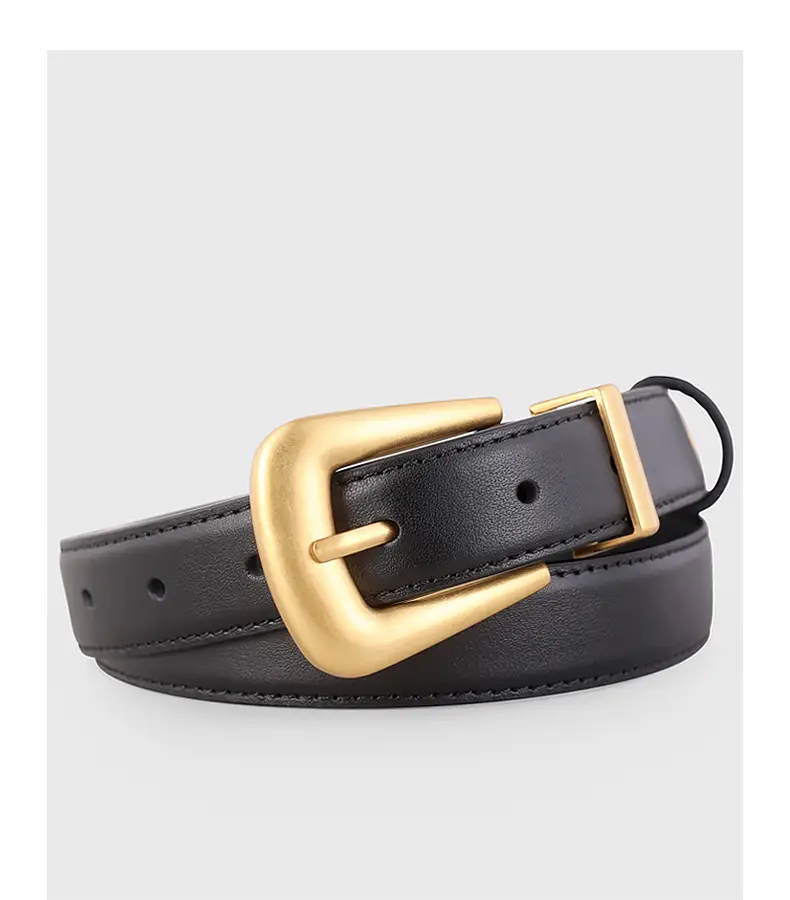 New Niche Women's Genuine Leather Belt Poplar Vintage All-match Jeans — feature 17