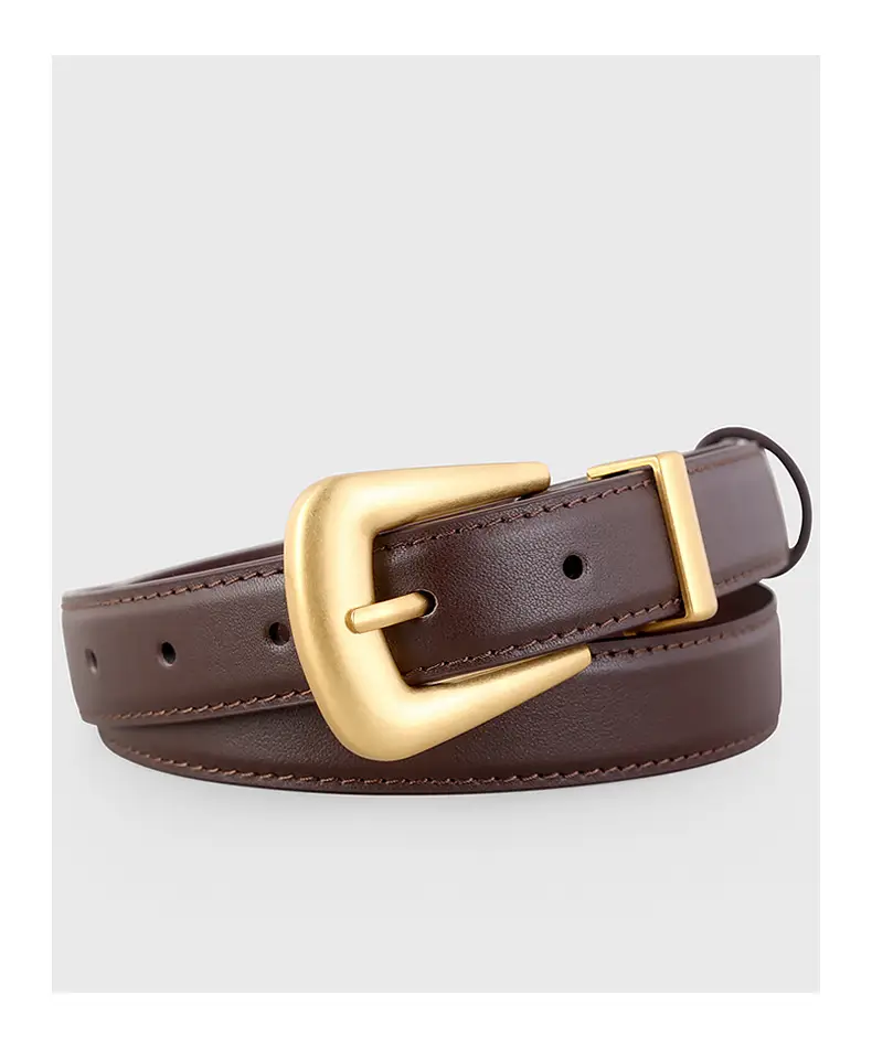 New Niche Women's Genuine Leather Belt Poplar Vintage All-match Jeans — feature 19