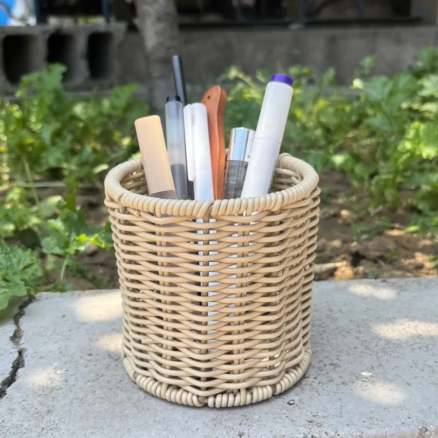 Woven Pen Holder for Kitchen & Home Storage