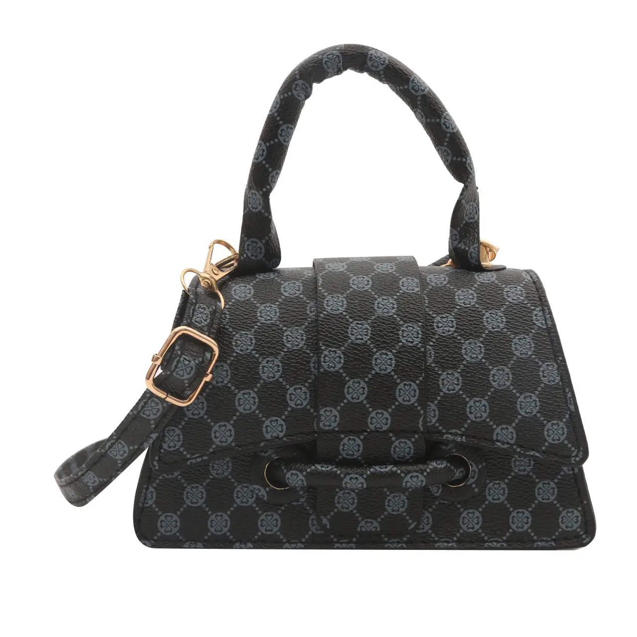 2024 Black Checkered One-shoulder Handbag for Women - Image 2