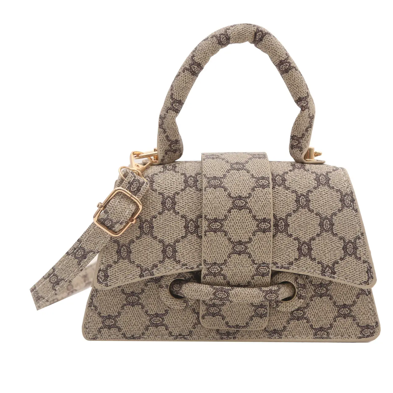 2024 Black Checkered One-shoulder Handbag for Women - Image 3