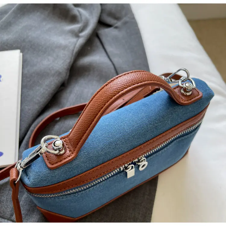 Blue Denim Square Bag Women 2024 Crossbody Shoulder — feature 11