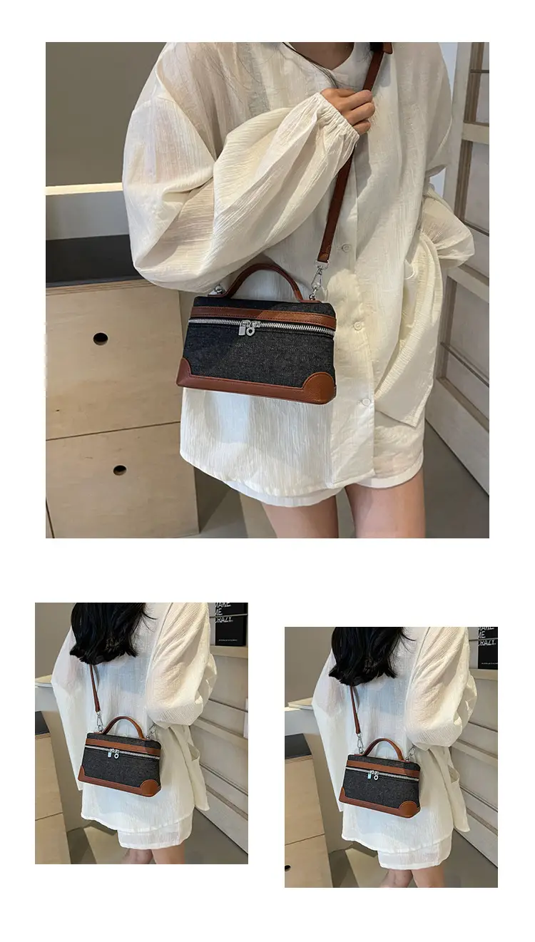 Blue Denim Square Bag Women 2024 Crossbody Shoulder — feature 16