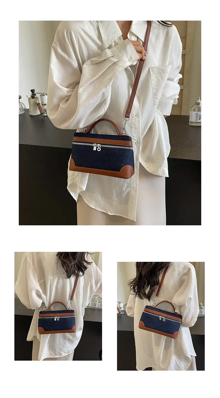 Blue Denim Square Bag Women 2024 Crossbody Shoulder — feature 17