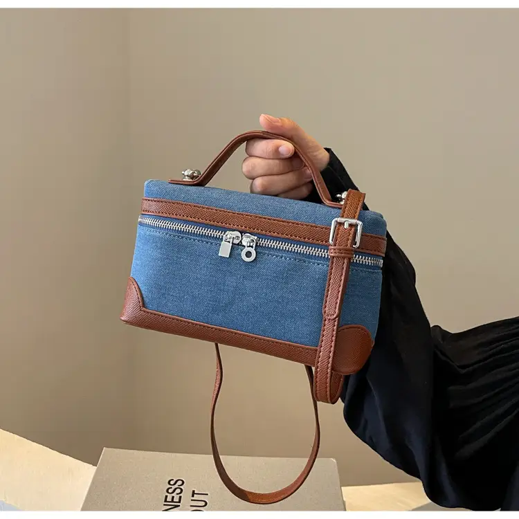 Blue Denim Square Bag Women 2024 Crossbody Shoulder — feature 18