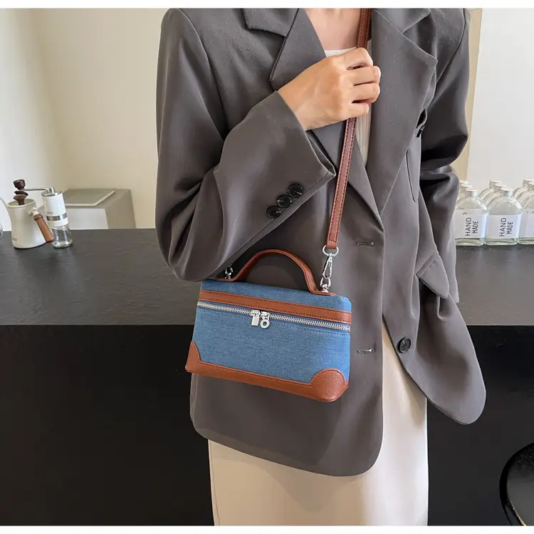 Blue Denim Square Bag Women 2024 Crossbody Shoulder — feature 21