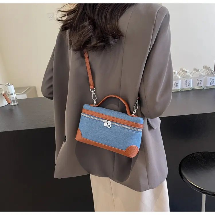 Blue Denim Square Bag Women 2024 Crossbody Shoulder — feature 22