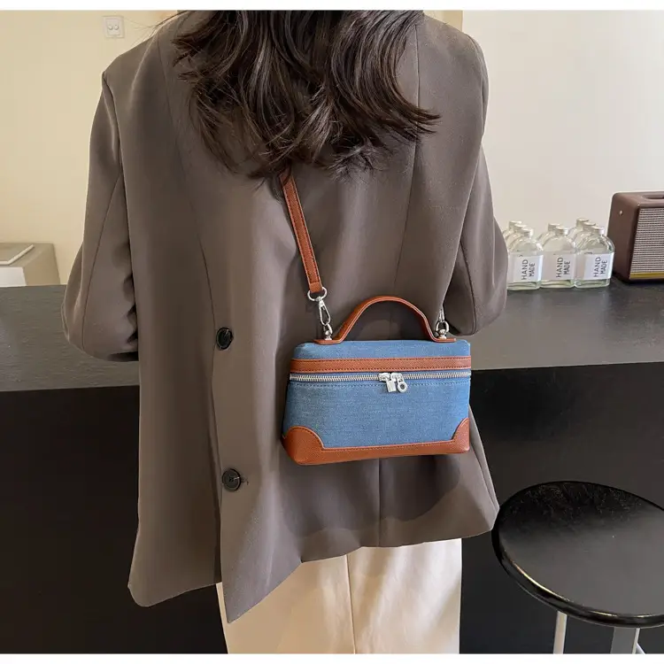 Blue Denim Square Bag Women 2024 Crossbody Shoulder — feature 23