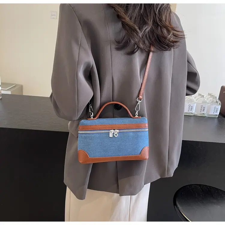 Blue Denim Square Bag Women 2024 Crossbody Shoulder — feature 25
