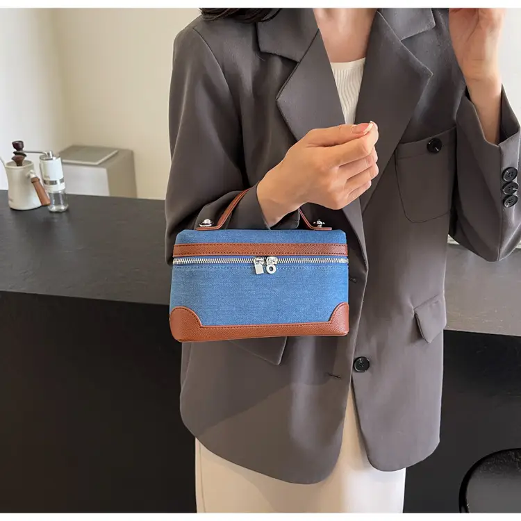 Blue Denim Square Bag Women 2024 Crossbody Shoulder — feature 26