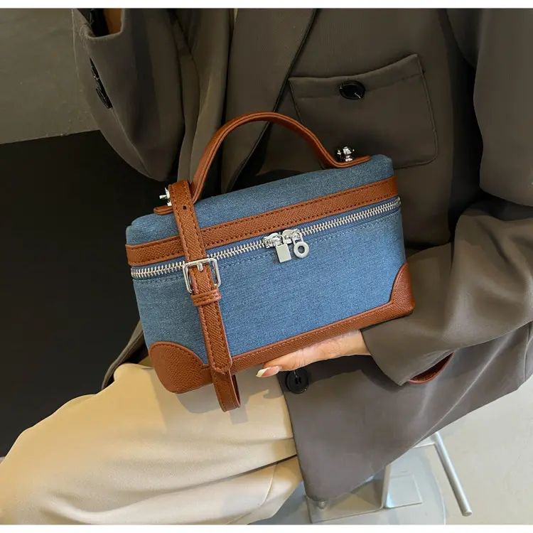 Blue Denim Square Bag Women 2024 Crossbody Shoulder — feature 27