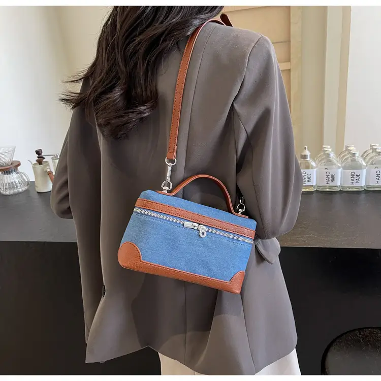 Blue Denim Square Bag Women 2024 Crossbody Shoulder — feature 28