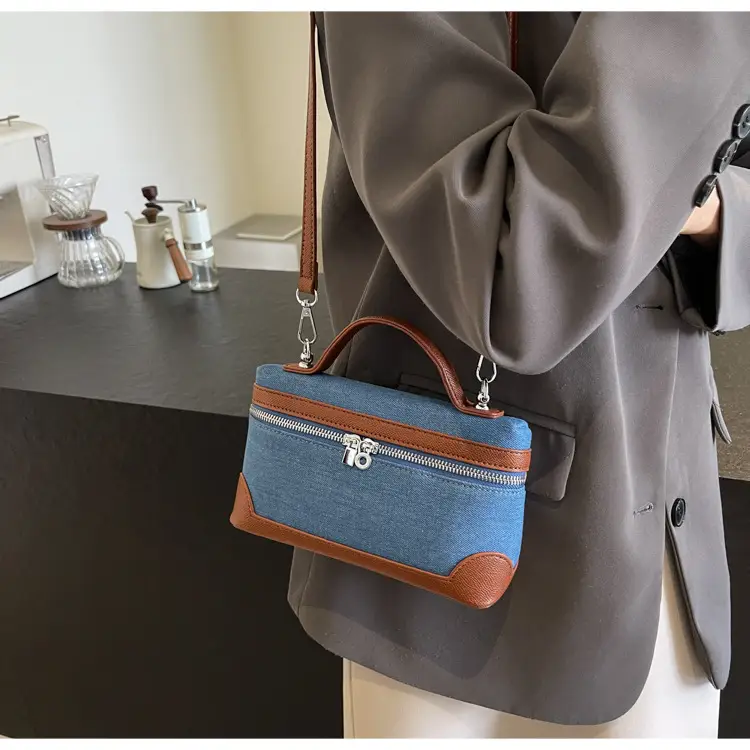 Blue Denim Square Bag Women 2024 Crossbody Shoulder — feature 29