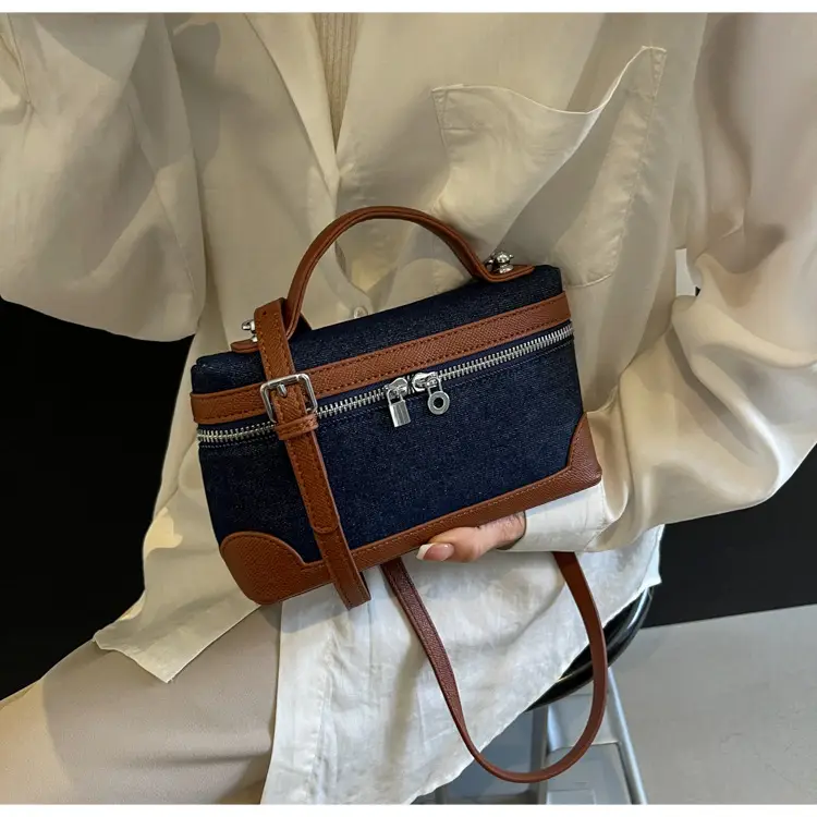 Blue Denim Square Bag Women 2024 Crossbody Shoulder — feature 30