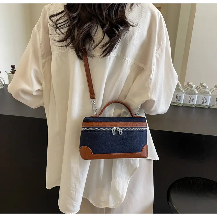 Blue Denim Square Bag Women 2024 Crossbody Shoulder — feature 31