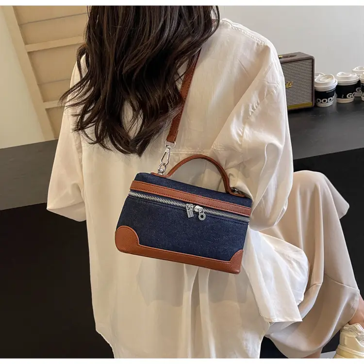 Blue Denim Square Bag Women 2024 Crossbody Shoulder — feature 32