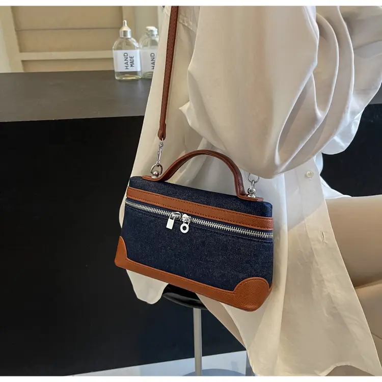 Blue Denim Square Bag Women 2024 Crossbody Shoulder — feature 33